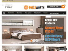 Tablet Screenshot of priceworth.com.au